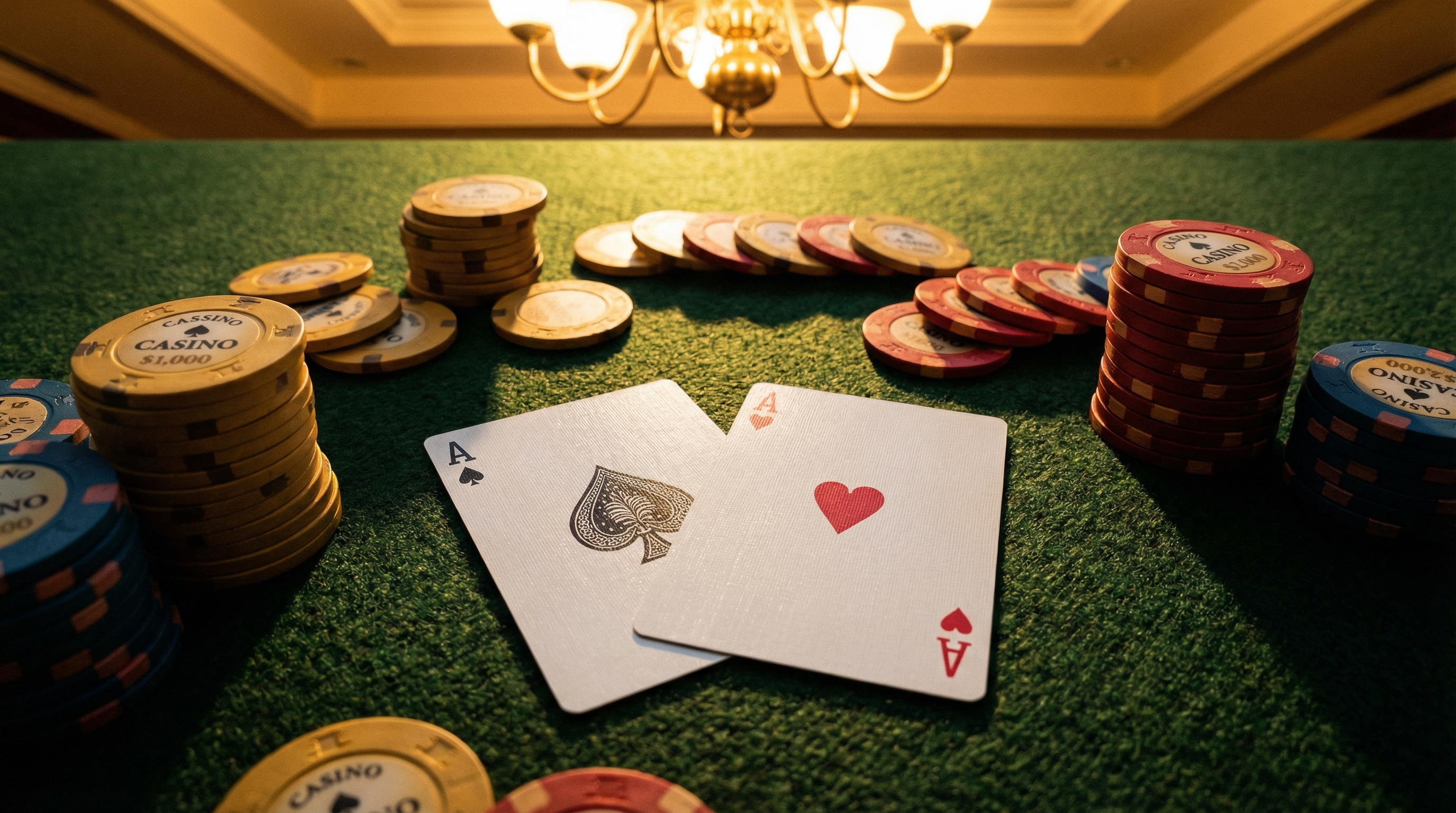 Texas Hold'em con par de ases